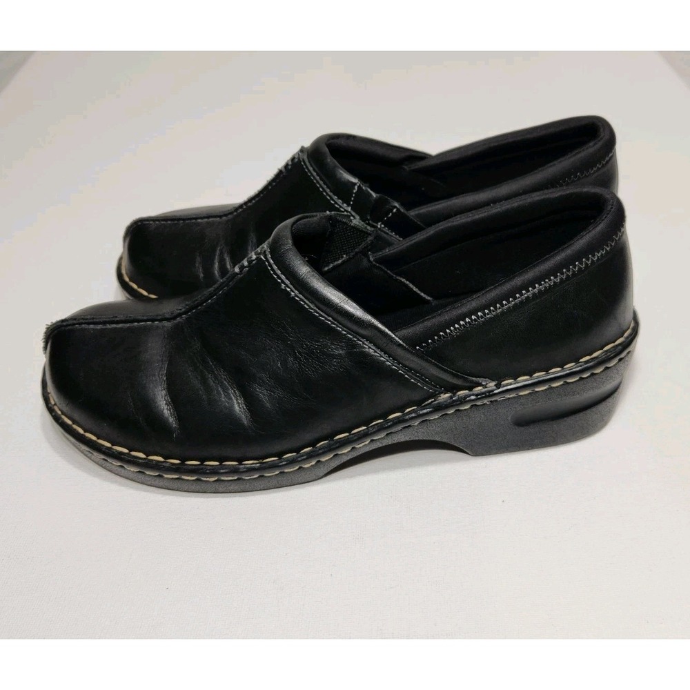 Eastland Womens Black Leather Kelsey Clogs Size 11M